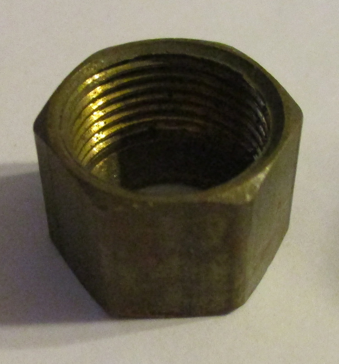Nut, Brass, 3/8"ID 7/16"H 4 Nut, Brass, 3/8"ID 7/16"H