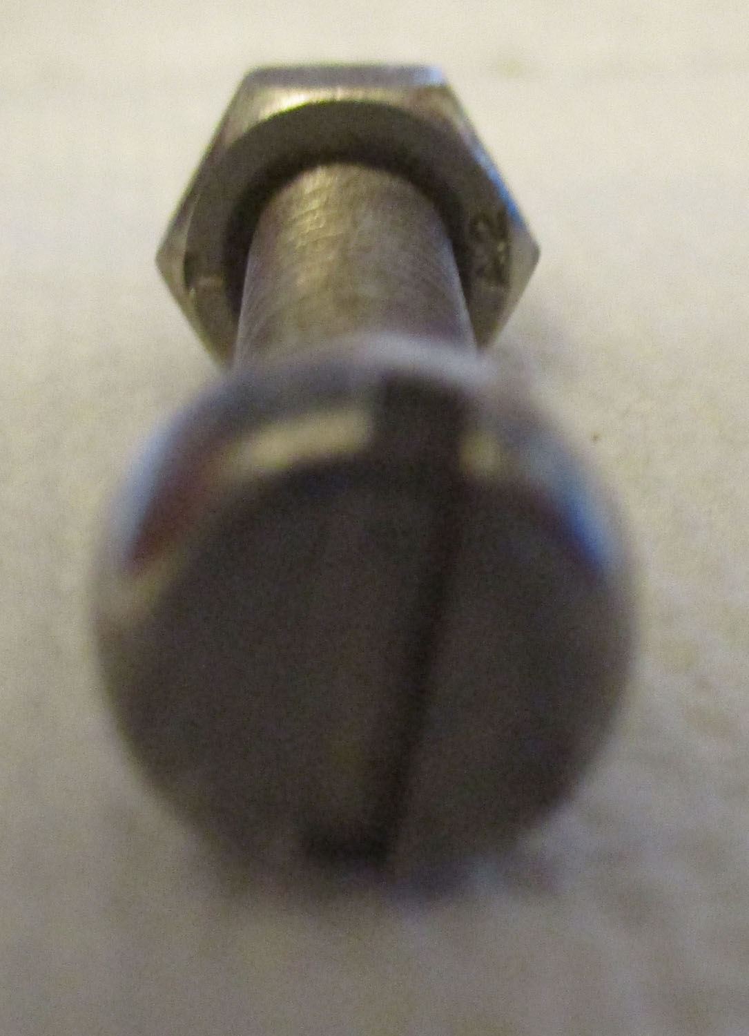 Screw Pan Head Slotted With Nut 1 9/16&Amp;Quot; L 1/4-28 Thd Sz