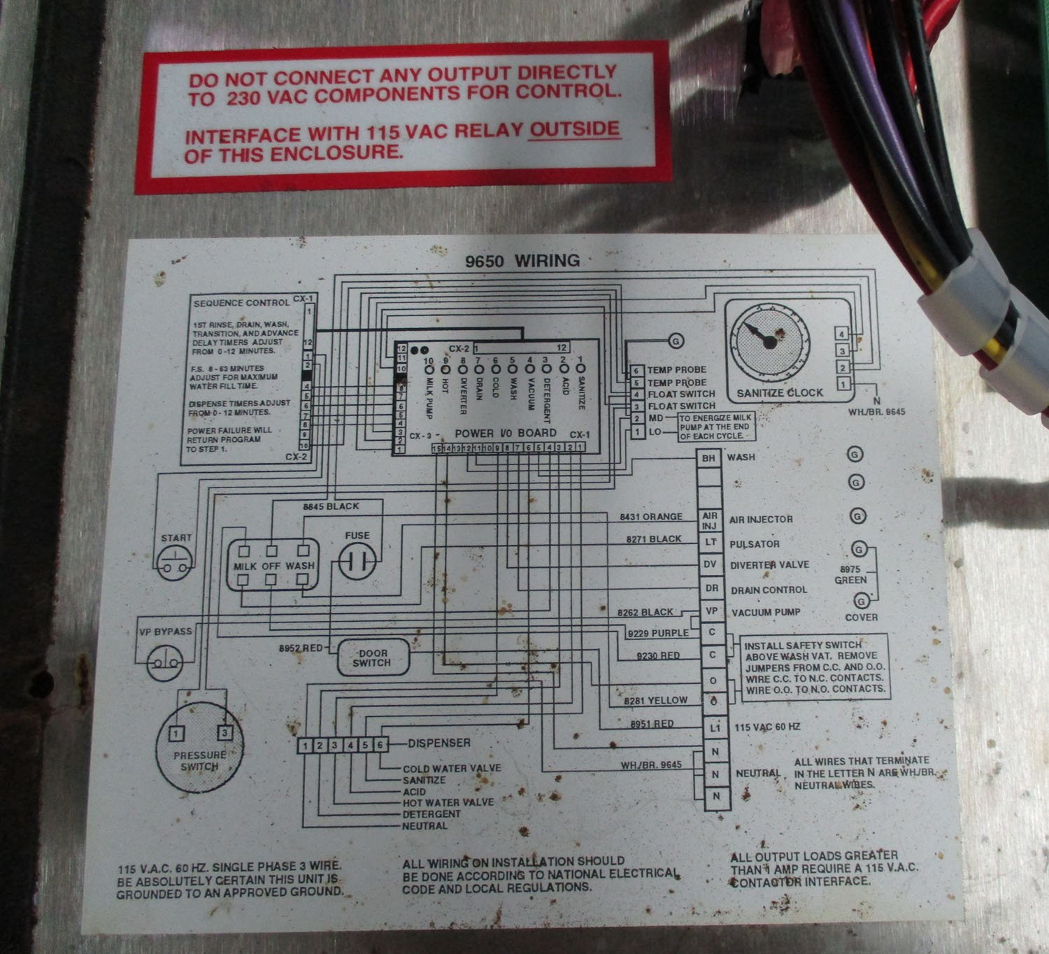 Control, Wash w/ Timer 6 Wash Control w/ Timer