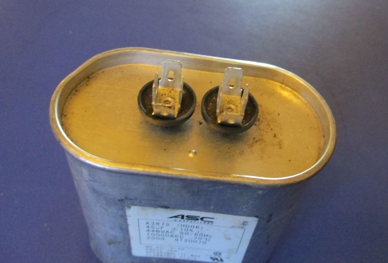 Capacitor Run 45µF 440VAC X3875 5 Capacitor Run 45µF 440VAC X3875
