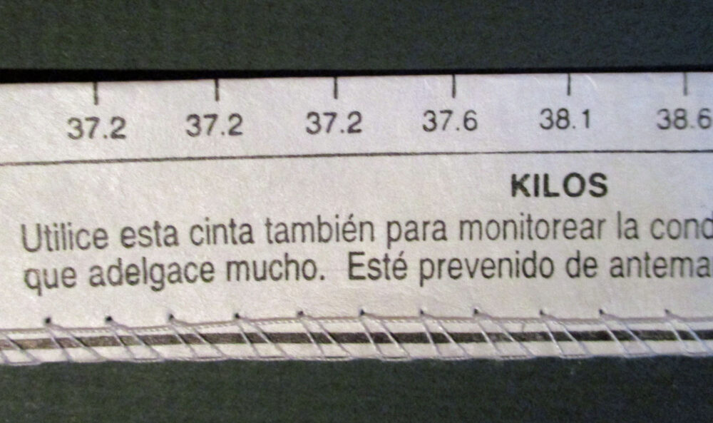 Tape Horse & Pony Weigh Spanish 10 Tape Horse & Pony Weigh Spanish
