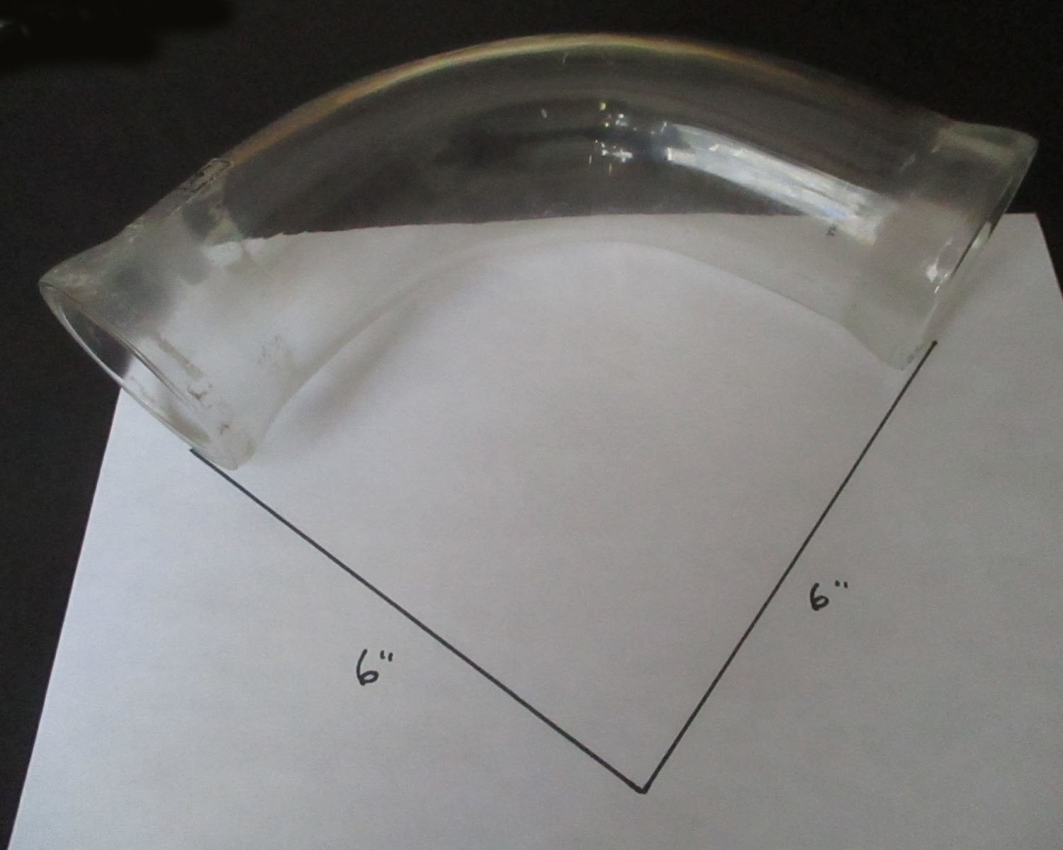 Elbow 90° 2" Curved Glass 3 Elbow 90° 2" Curved Glass