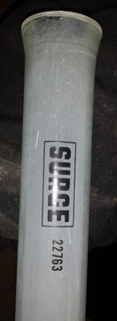 Pipe Glass 2" Surge 72"L
