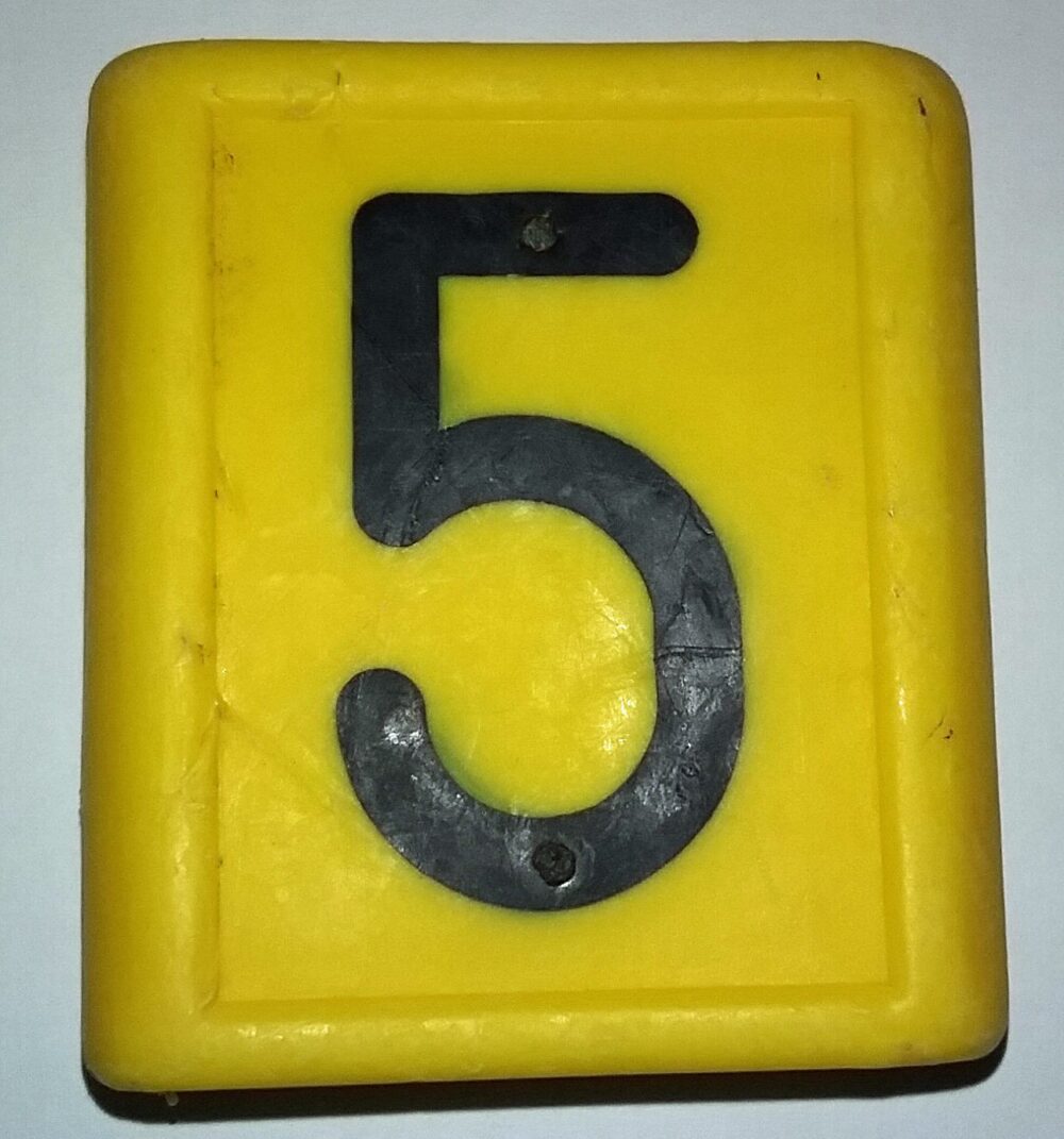 Number 5 for Collar - Dairy Train