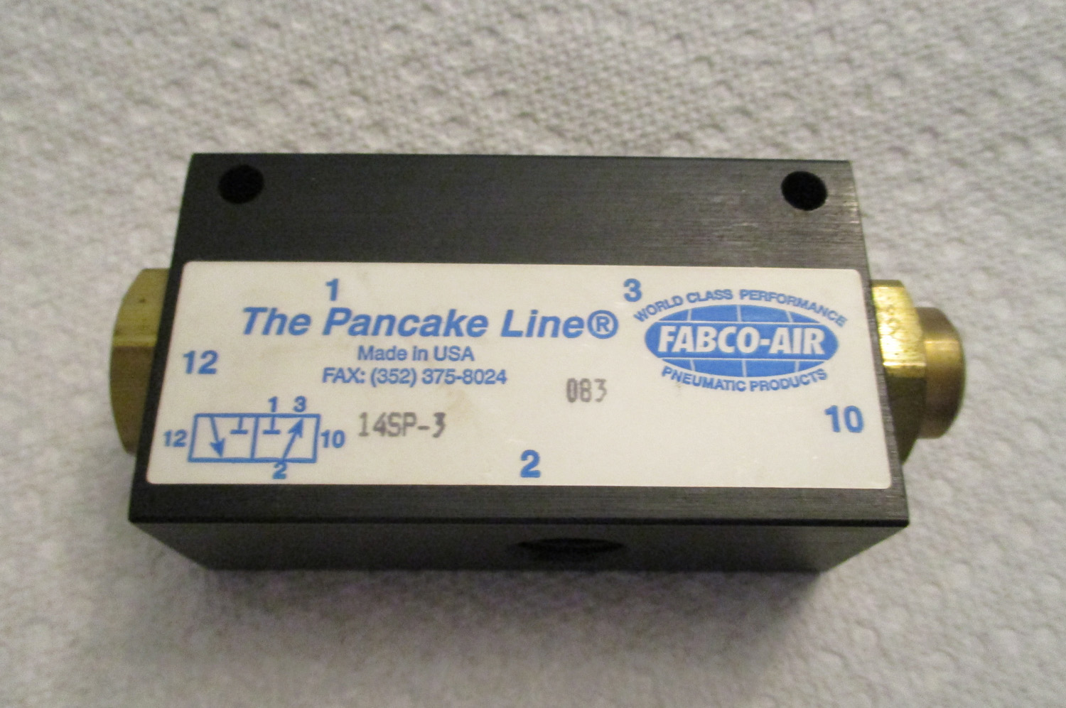 Valve Air 1/8&Quot; Single Pilot Actuated 3 Port 3 Way 2 Position