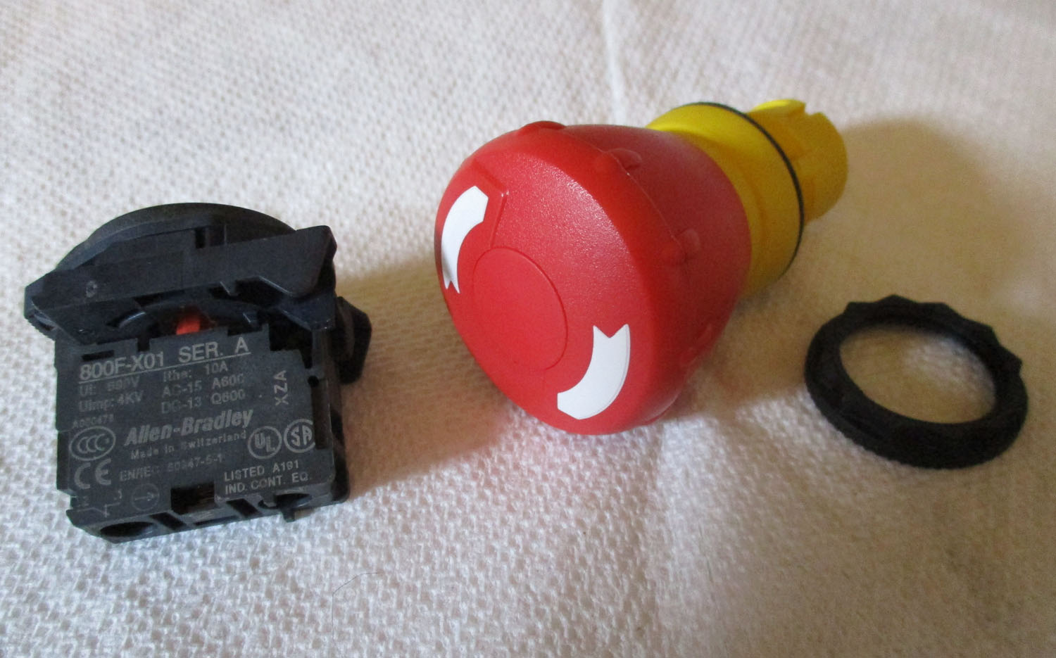 Button Push Assembly Emergency Stop