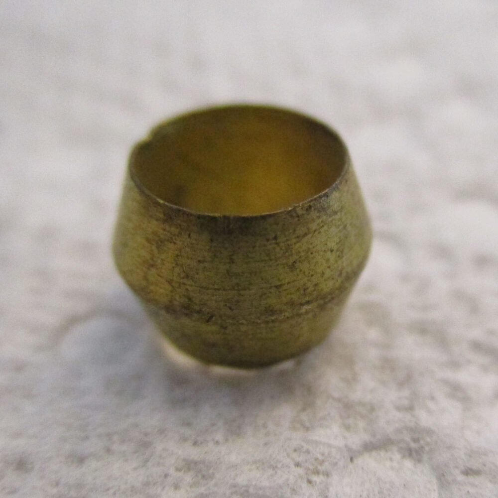 Fitting compression Sleeve Brass 1/4" L