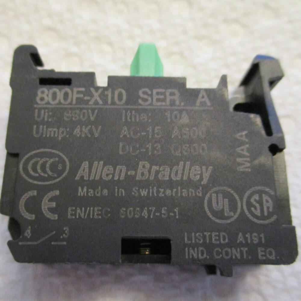 Switch Selector Allen-Bradley 800F-X10 Series A 10Amp