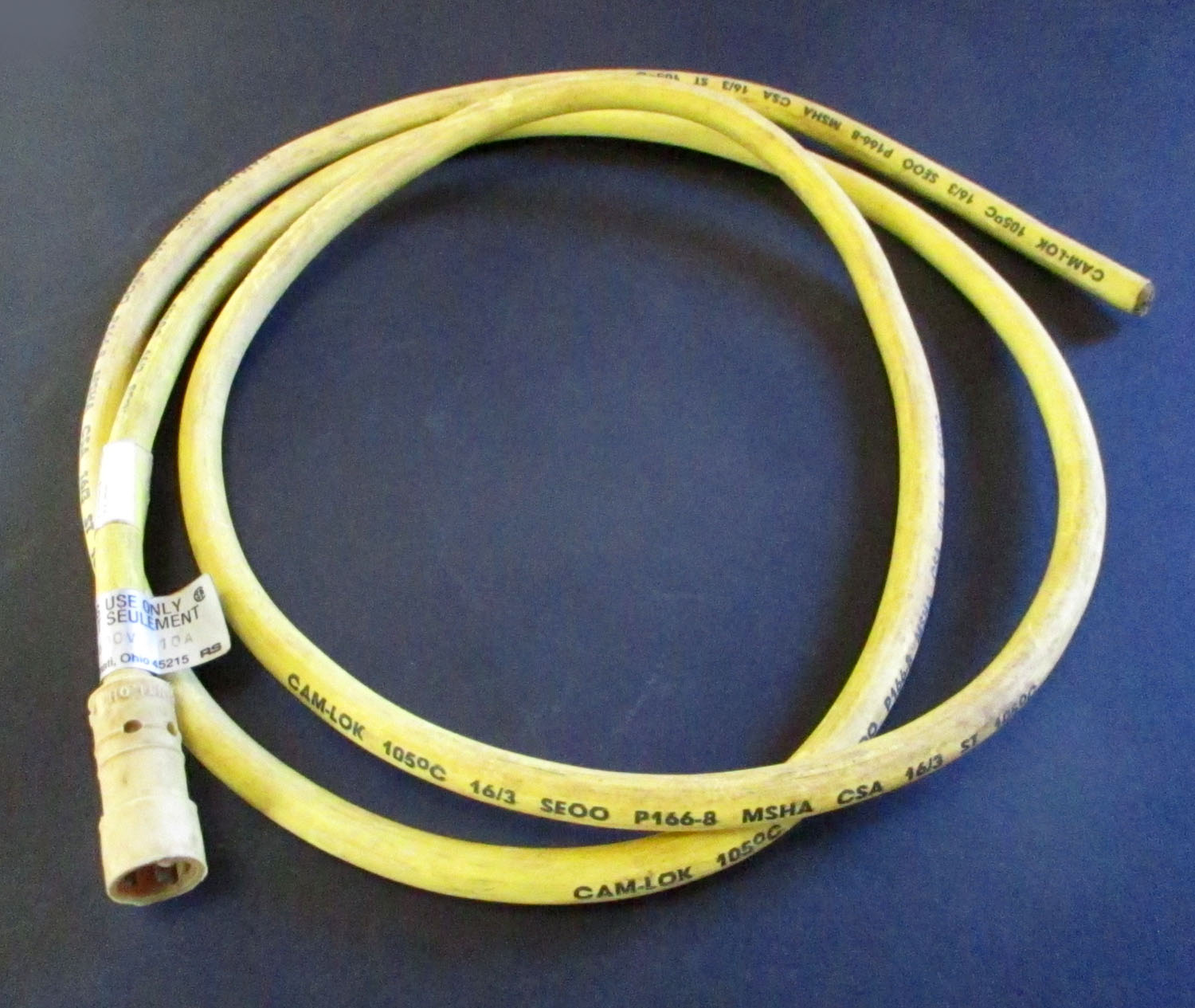 Cable Comm. 3-Pin Male Straight Plug 5'L