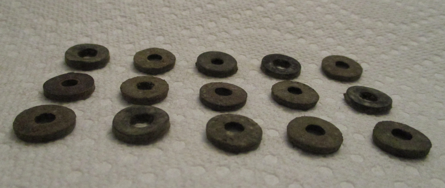 Gasket Leather 1/2&Quot;Od 1/4&Quot;Id Pkg Of 15