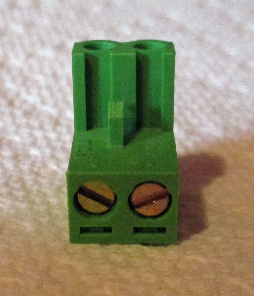 Terminal Green Older Style 2 Place 3/8&Amp;Quot;W