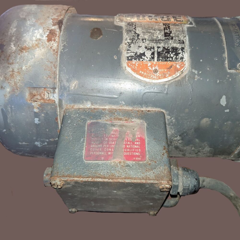 Motor Single Phase .75HP, 230V, Tested/Inspected w/New Run Capacitor