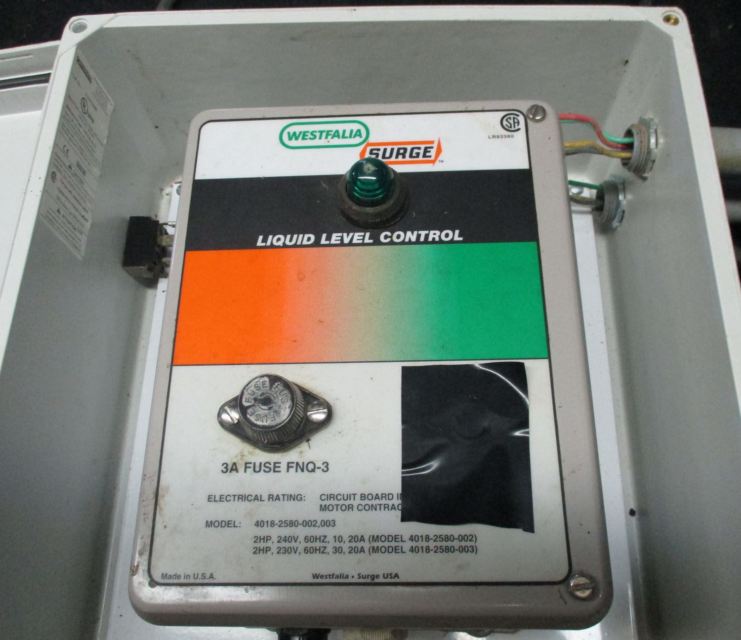 Liquid Level Control With Box And Probe