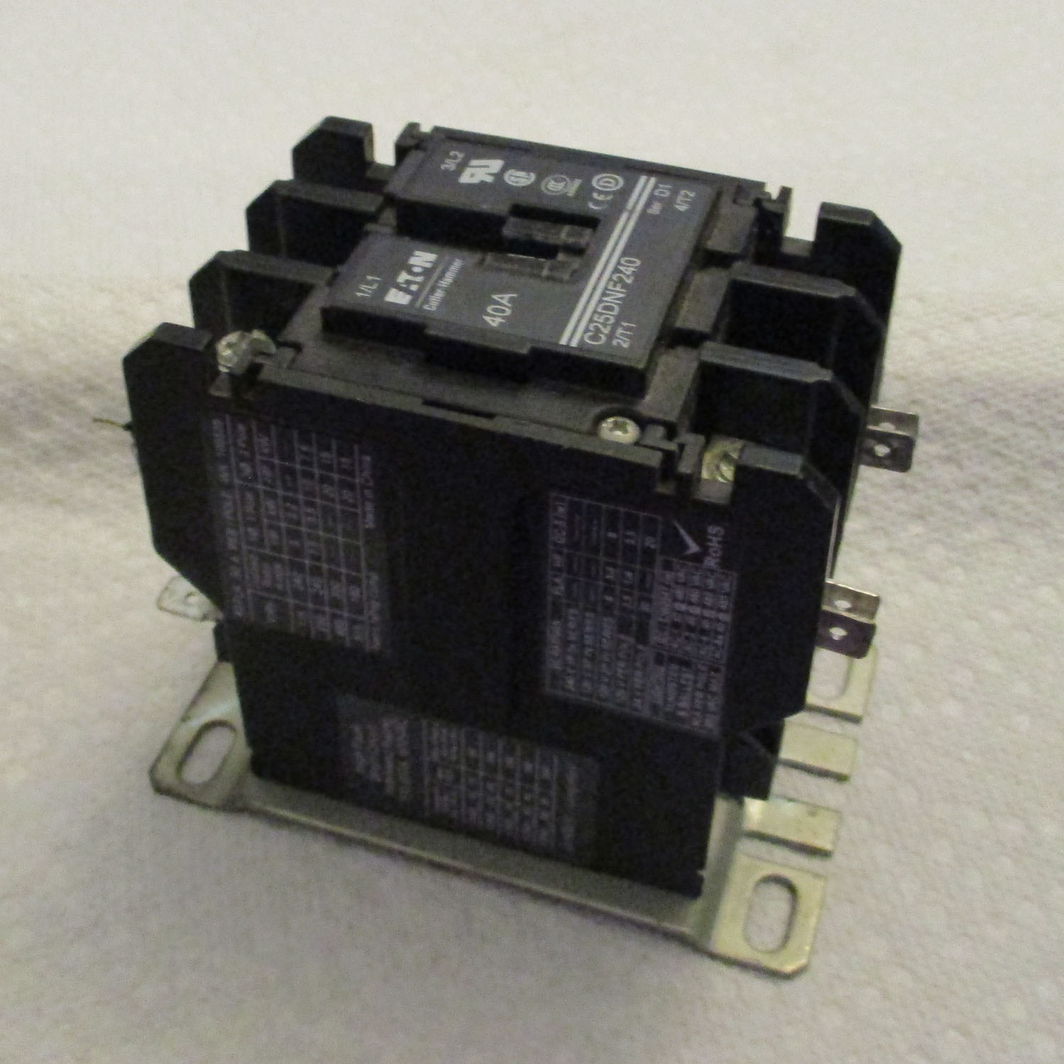 Contactor 3 Pole Defined Purpose 40Amp 115-575V 3-20Hp