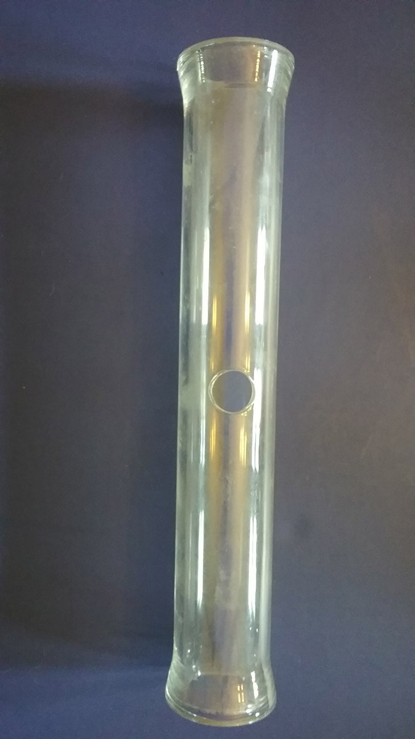 12" Glass Extension with Hole for Milk Valve