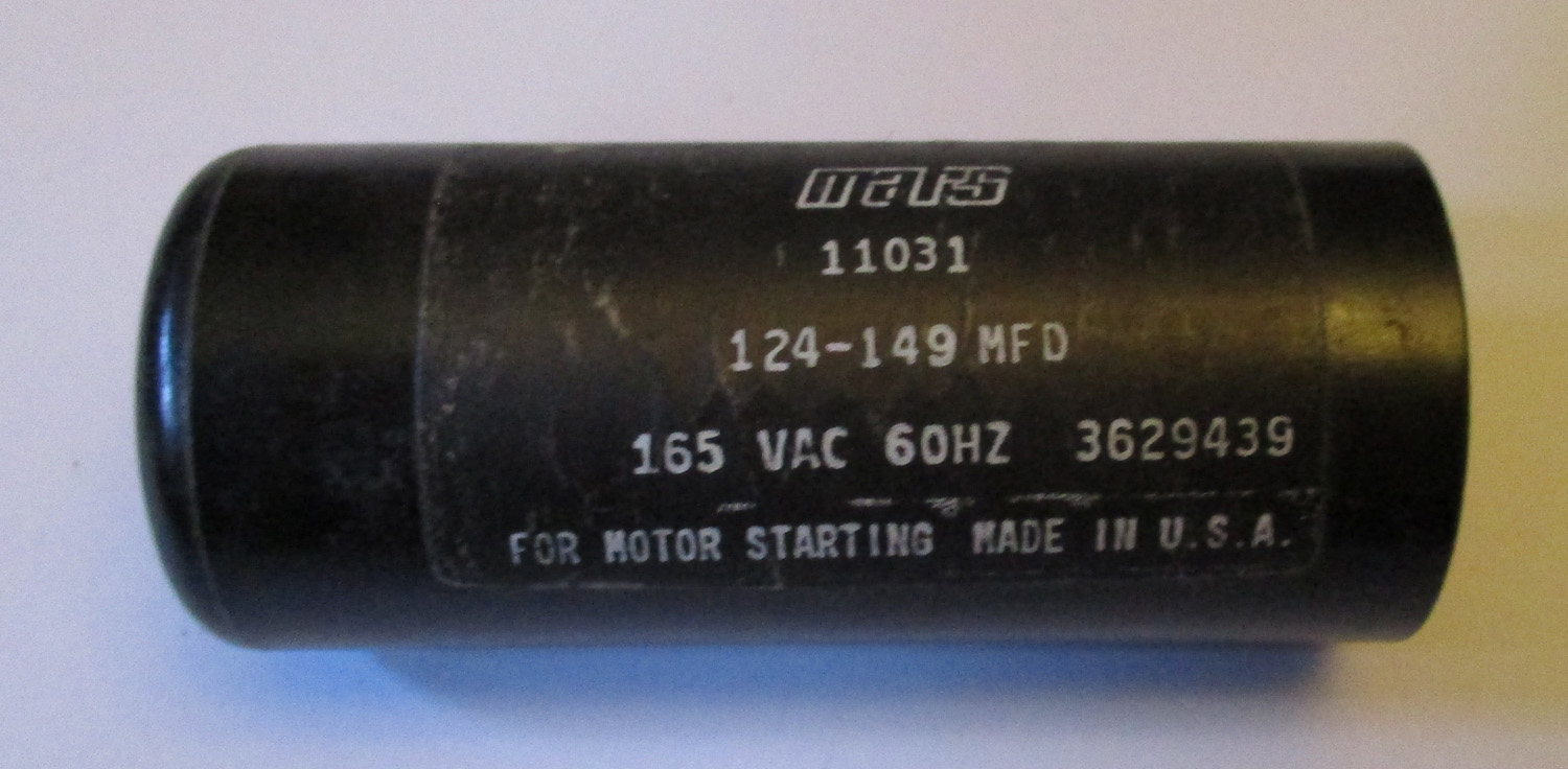Capacitor, Start 124-149Μf 165 Vac