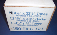 Filter Tubes 4 7/8&Amp;Quot; X 33 1/2&Amp;Quot;