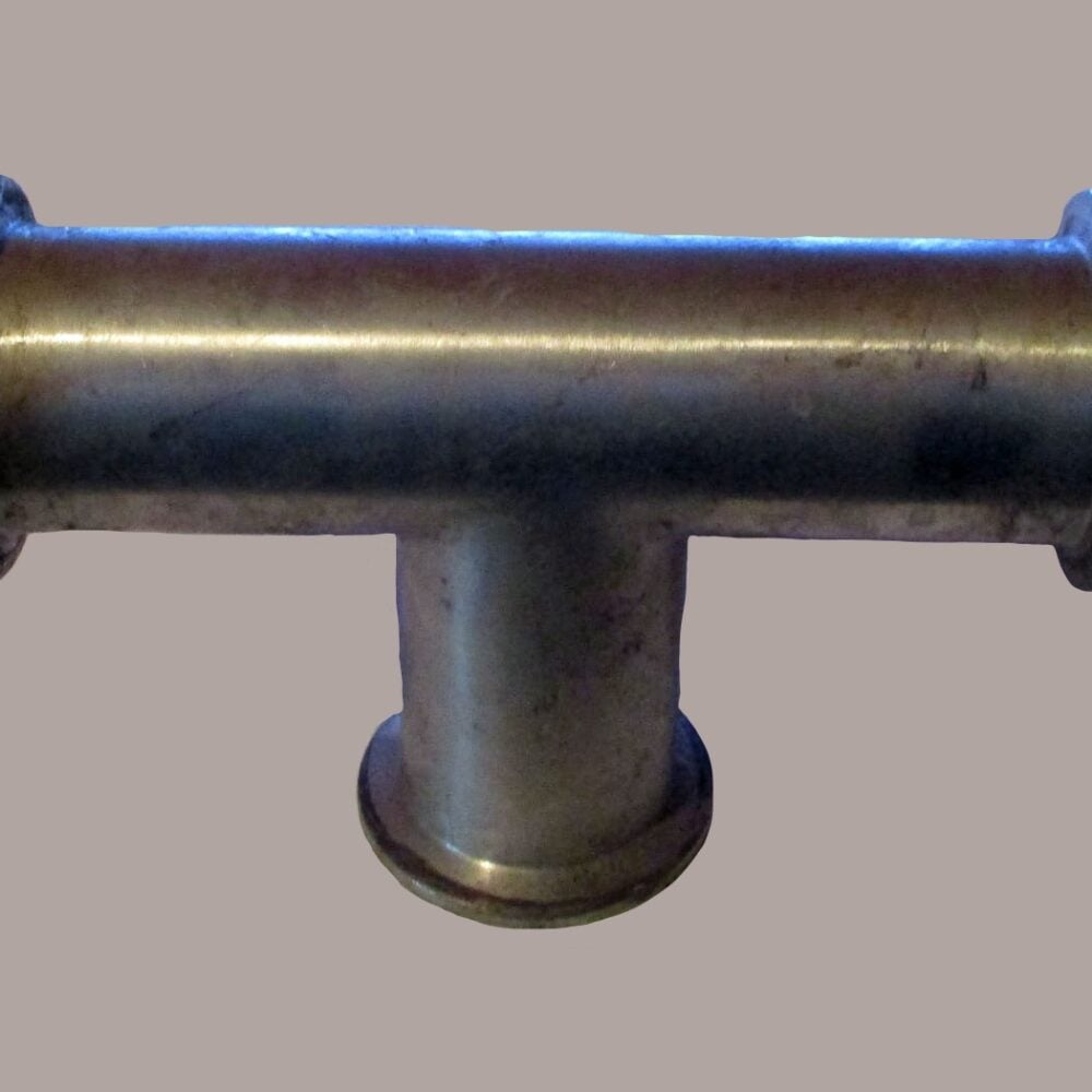 Tee 1 1/2" w/Tri Clover Ferrules 5 1/2"L