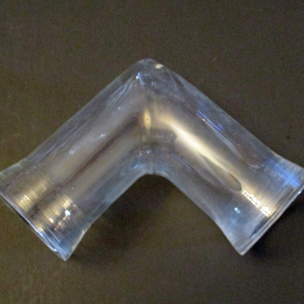 Elbow 90° 1 1/2" Glass  4 3/8"L Sides