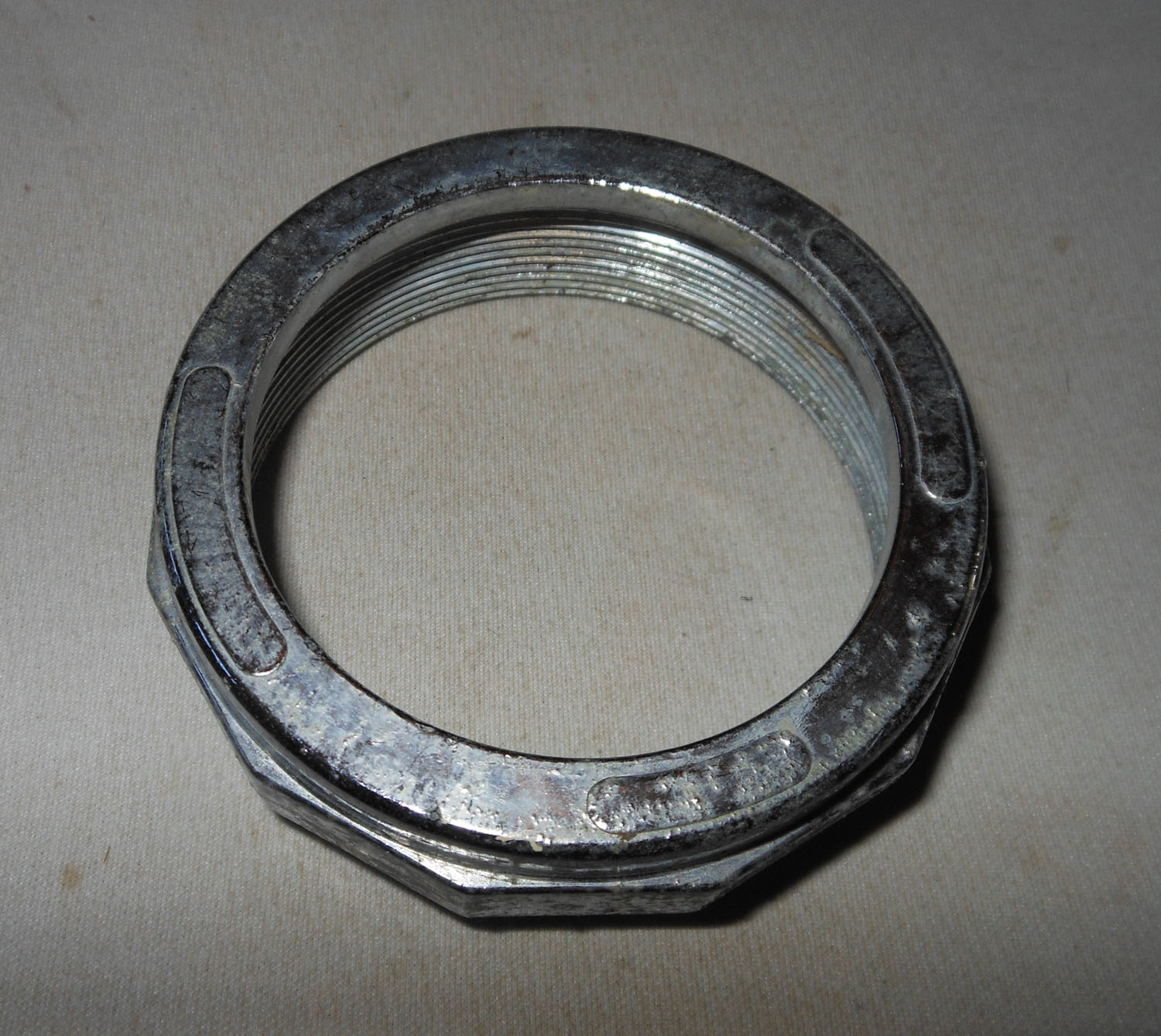 Nut Female Non-Shiny for 2" Pipe 3 Metal Female Nut Non Shiny