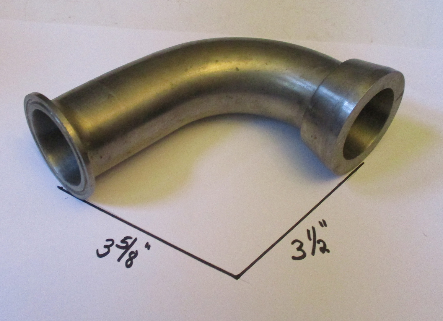 Elbow, 2" Tri-Clover by 2 1/8" Glass 3 Elbow, 2" Tri-Clover by 2 1/8" Glass