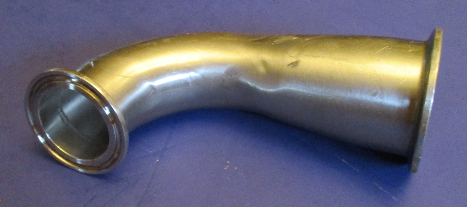 Elbow, Reducer, 90° 1 1/2" to 2", SS