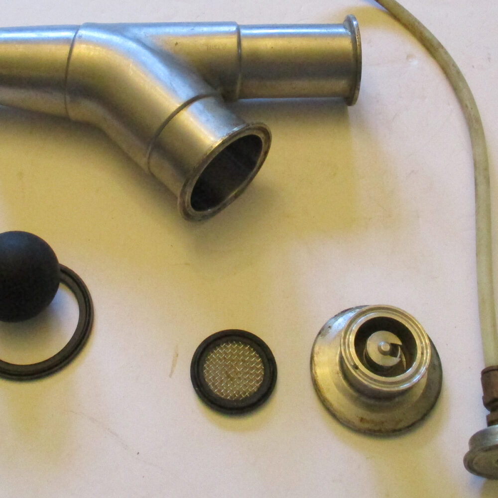 Valve Y Ball 2 1/2"/2" Tri Clover Ferrule