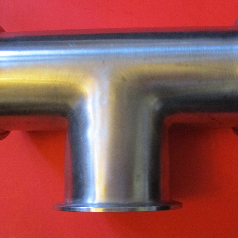 Pipe Tee 3" SS 7 1/2"W