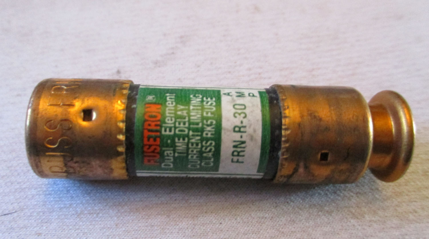 Fuse Cartridge 30Amp Dual-Element Time Delay 1 7/8&Quot;L