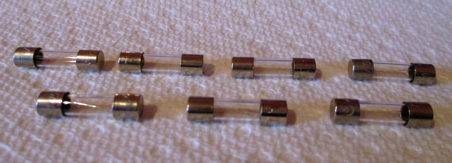Fuse Cartridge, 250V, T, 1 Amp 3/4"L Pkg of 7