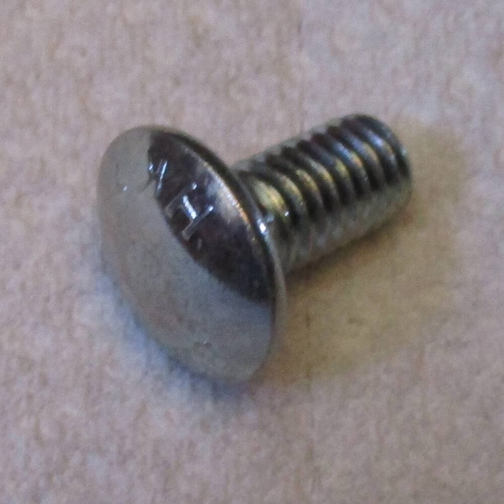 Bolt Carriage 15/16&Quot;L 3/8-16 Thd Sz  Pkg Of 8