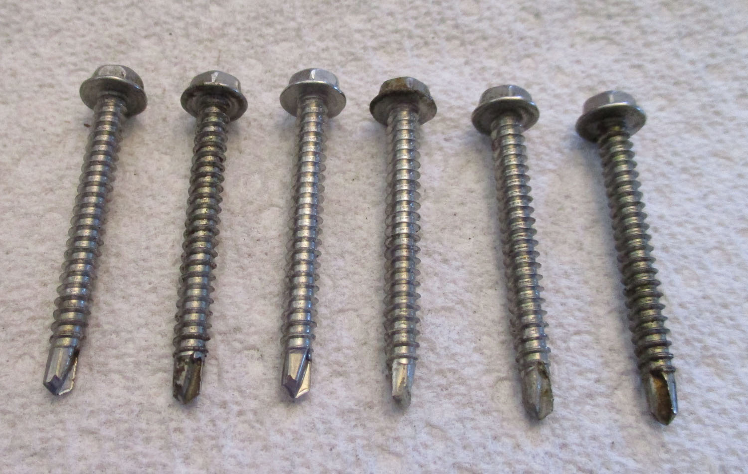 Screw Flange Hex Head 1 1/2&Quot;L #8-32 Thd Sz Pkg Of 6