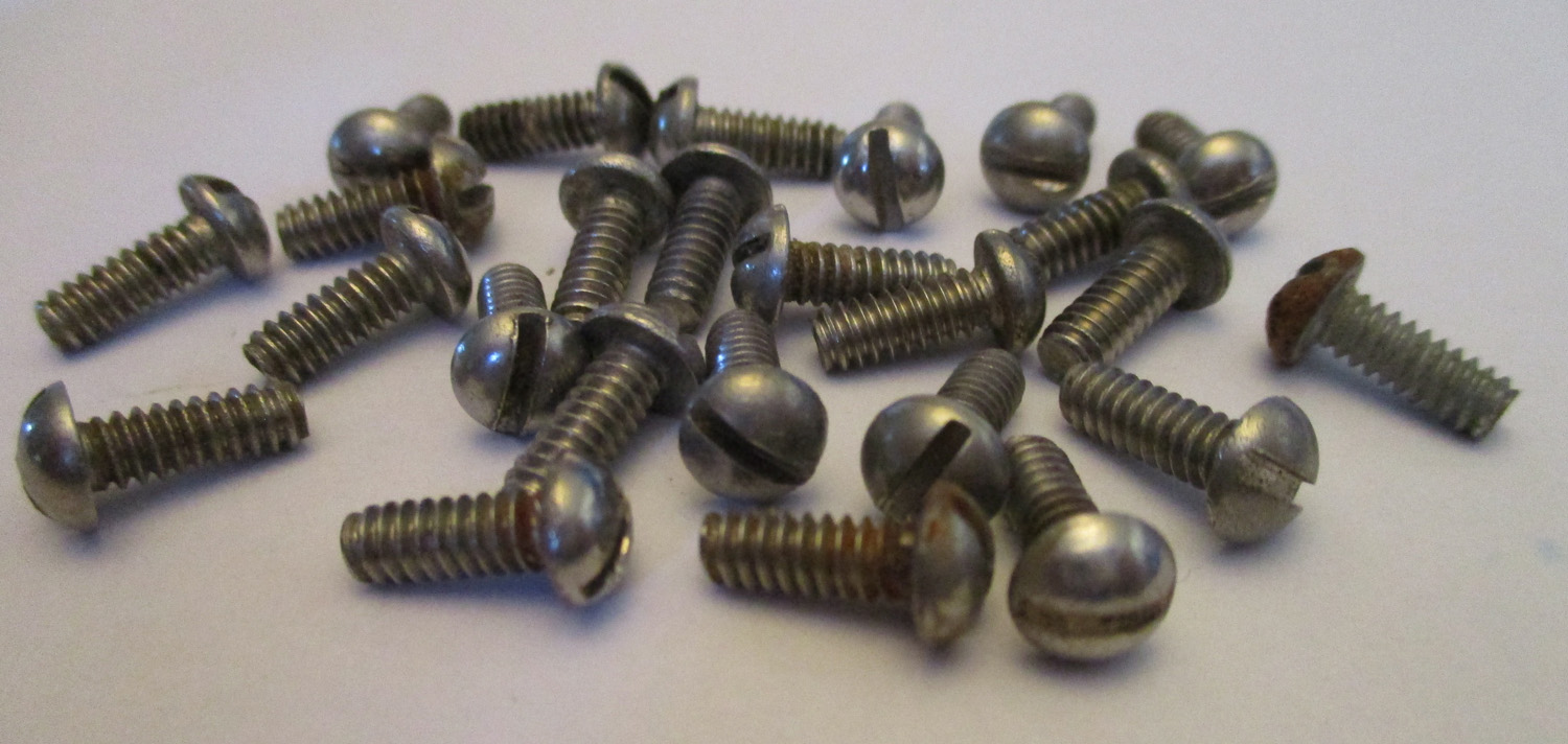 Screws, Rh Sl #6-32 Thd Sz, 7/16&Quot;L Pkg./15