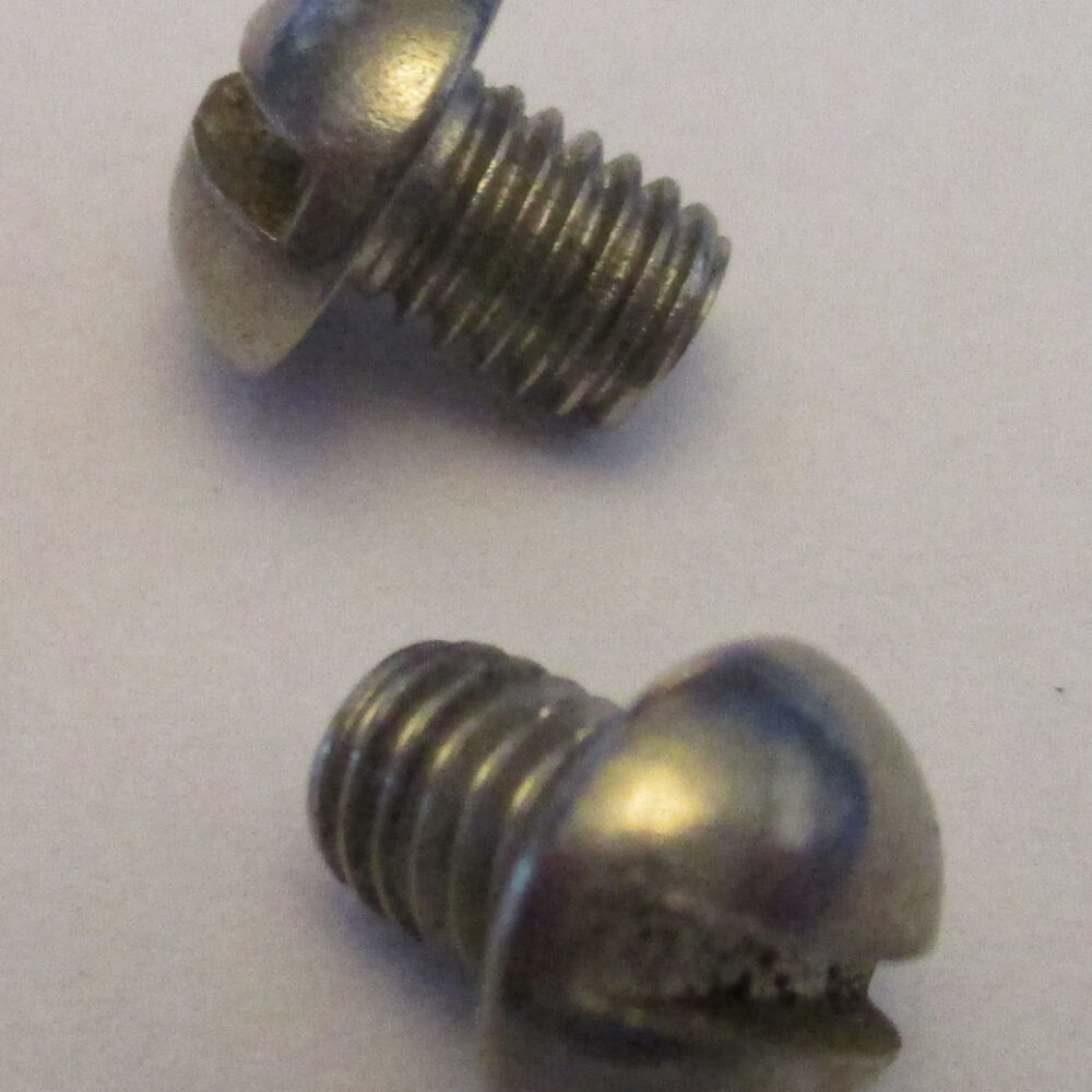 Screws Rh Sl #10-32 Thd Sz, 3/8&Quot;L, Pkg./2