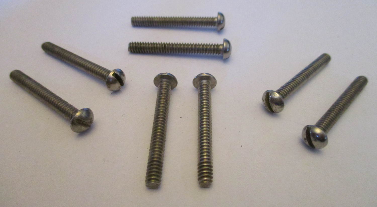Screws, Rh Sl, #6-32 Thd Sz 1 3/16&Quot;L, Pkg./8