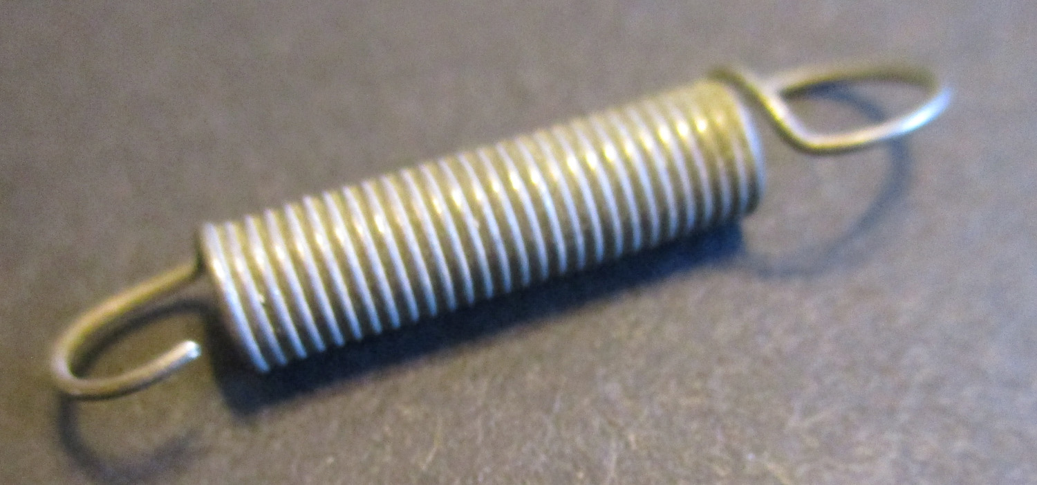 Spring With Hooks, 11/16" L Spring, 3/16"OD