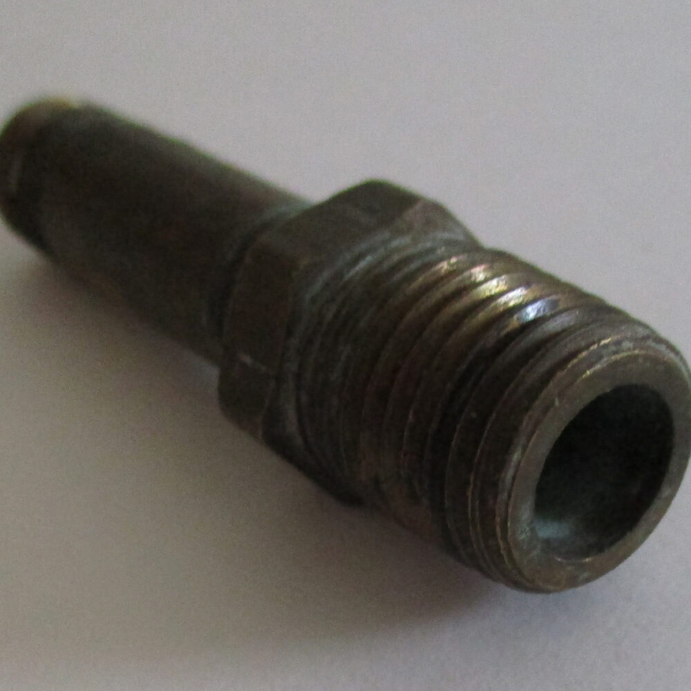 Bushing w/Coupling Pipe. 2"L, 1/2"OD & 3/8"OD