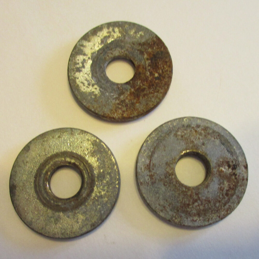 Washers, 1 1/8&Quot;Od, 3/8&Quot;Id, 1/8&Quot;H Pkg./3