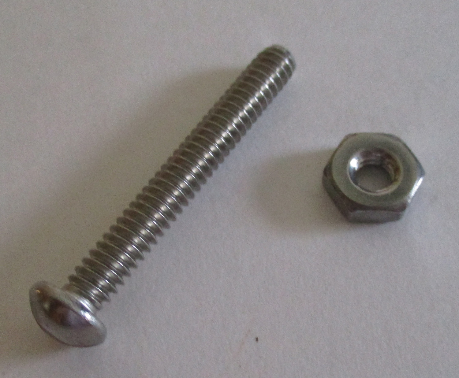 Bolt W/Nut, Ss Pn Sl, 1 9/16&Amp;Quot;L #10-24 Thd Sz