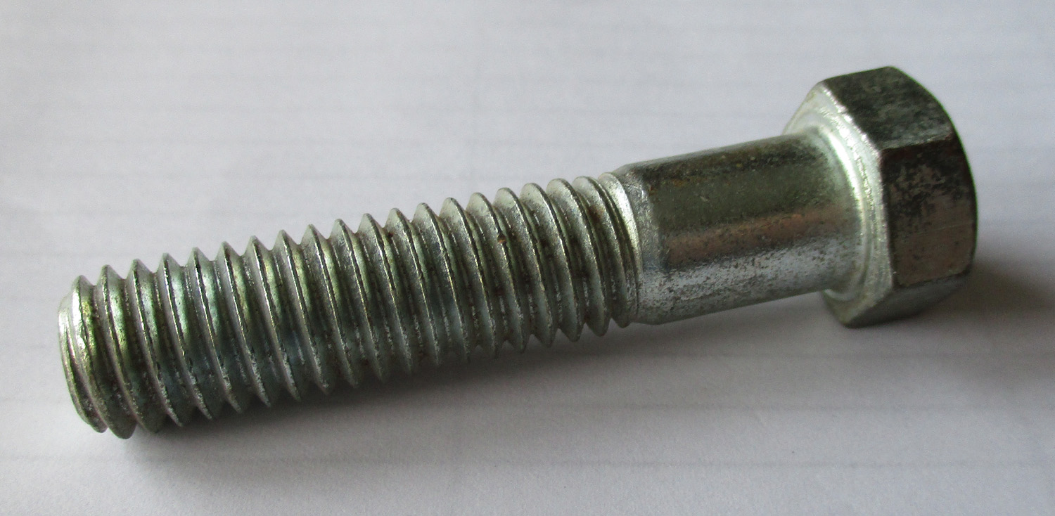 Bolt, Hex, 2 1/4&Quot;L 1/16-14 Thd Sz 1 3/8&Quot; Thd L
