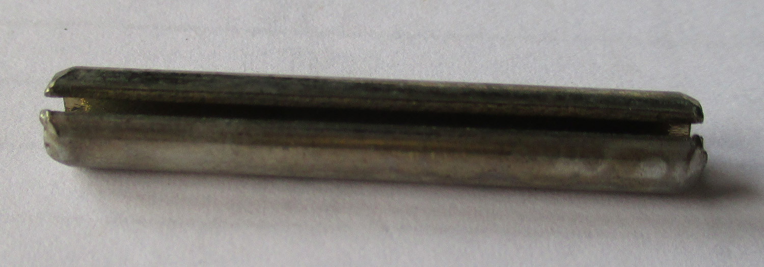 Roll Pin w/Slot, 1 1/4"L 3/16"OD, Pkg./7