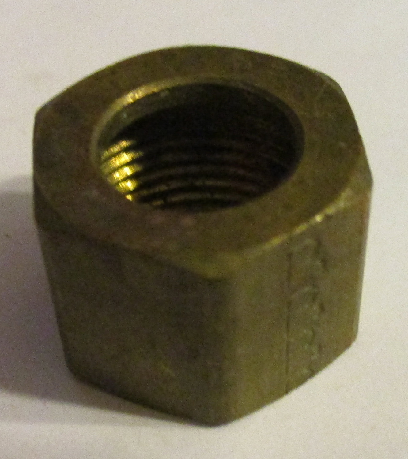Nut, Brass, 3/8"ID 7/16"H 3 Nut, Brass, 3/8"ID 7/16"H