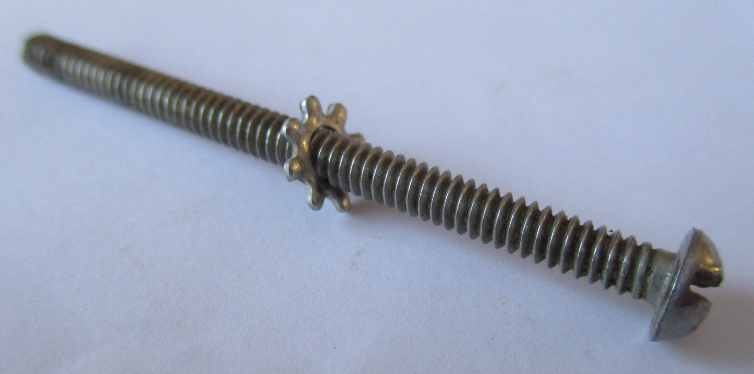 Screw, Rh Sl, W/Lock Washer, 2 1/16&Quot;L #6-32 Thd Sz, Pkg./8