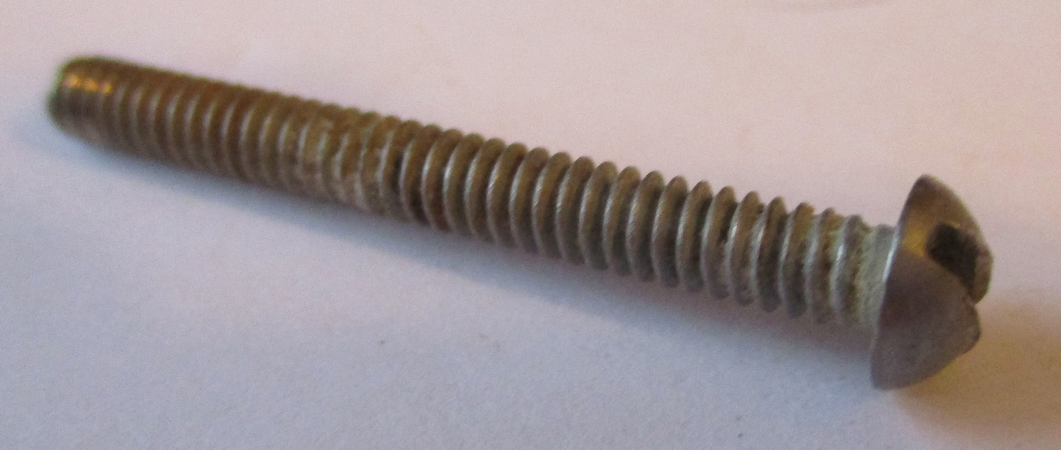 Screw, Rh Sl, 1 5/16&Quot;L #6-32 Thd Sz, Pkg./2