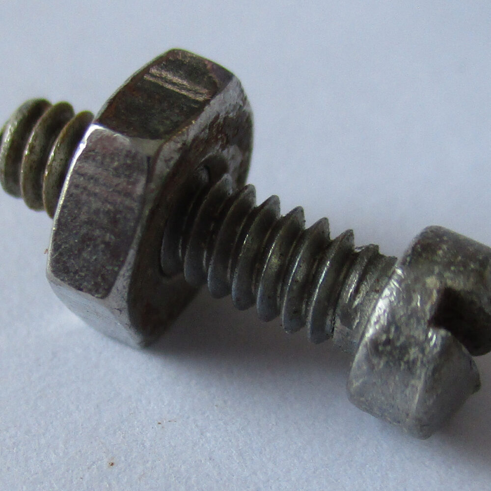 Screw, Pn Sl W/Nut, 5/8&Quot;L #6-32 Thd Sz, Pkg./25