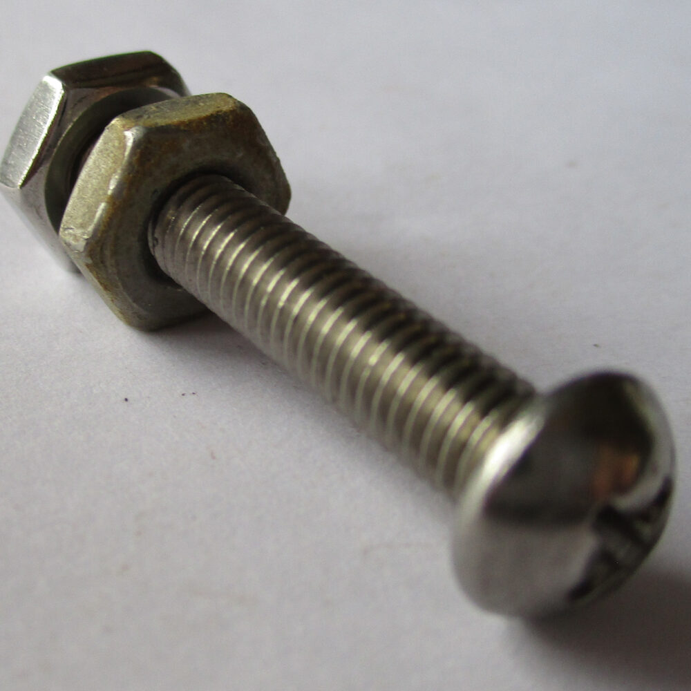 Screw, Rh Ph W/2 Nuts, 1 5/16&Quot;L #10-32 Thd Sz