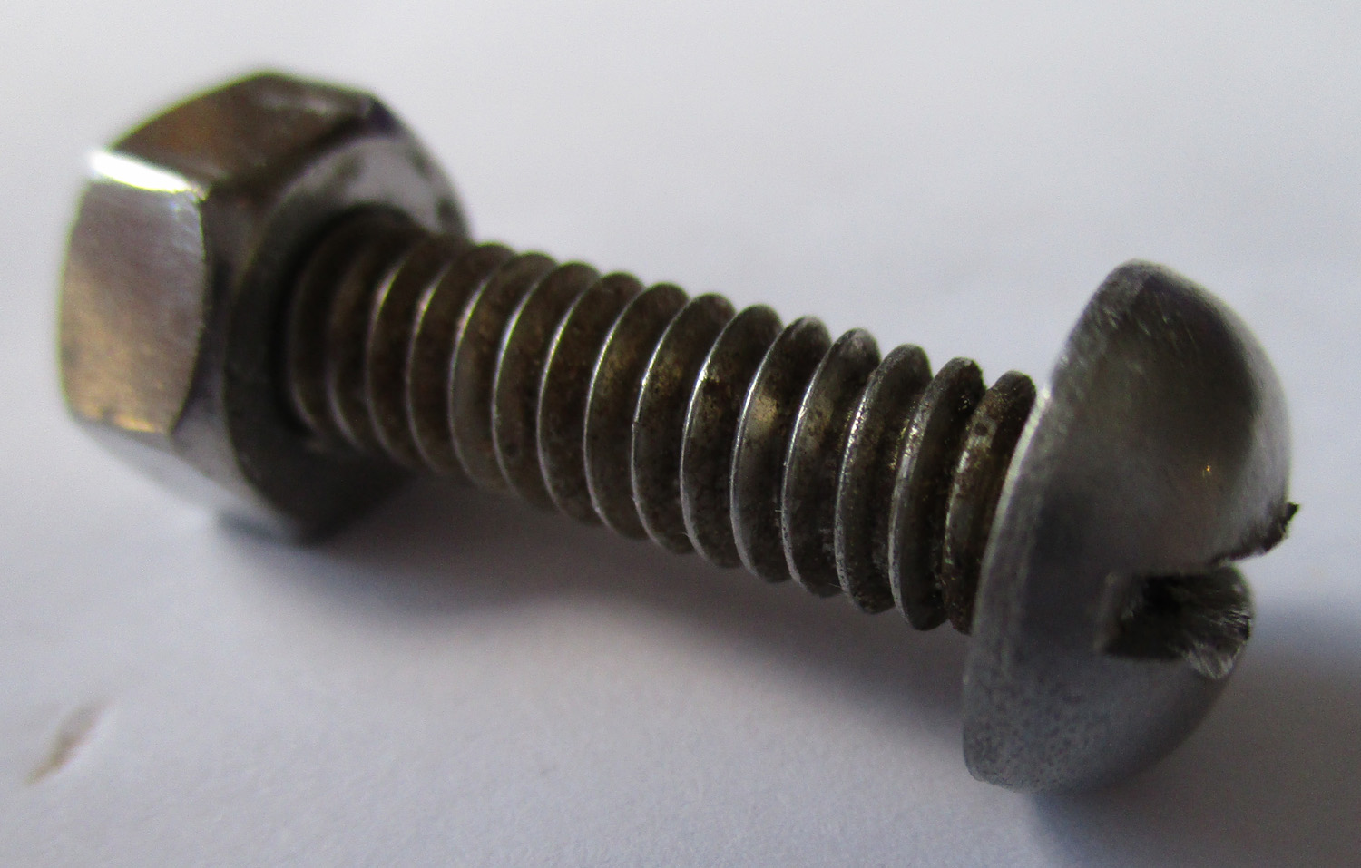 Bolt, Rh Sl, W/Nut, 1 3/16&Quot;L 1/4&Quot;Od