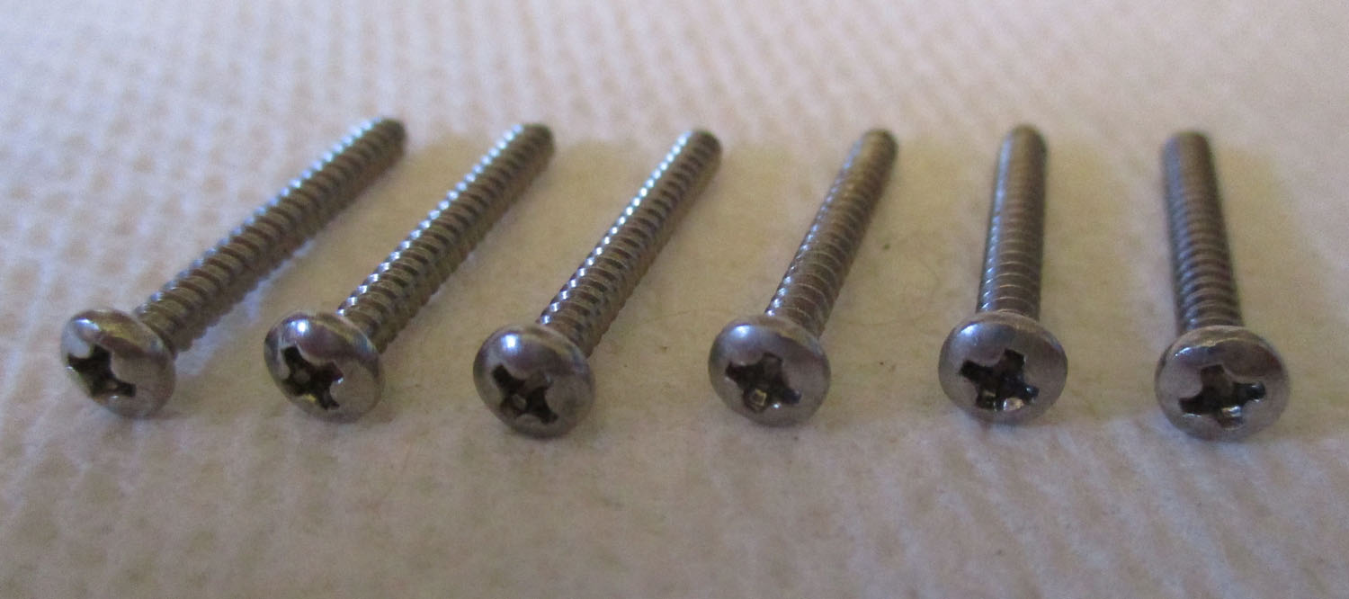 Screws Pan Head Phillips 13/16&Quot;L  32 Thd Per Inch Pkg Of 6