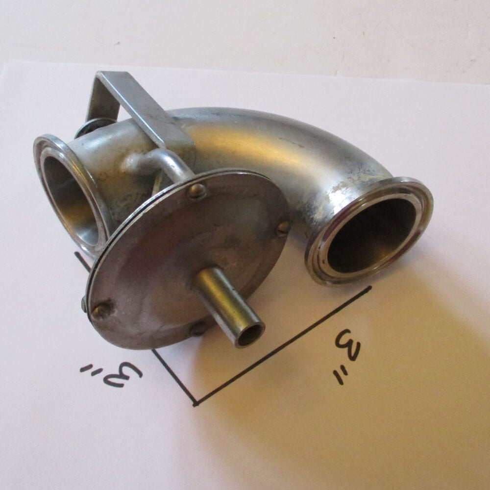 Elbow Drain with Pressure Valve
