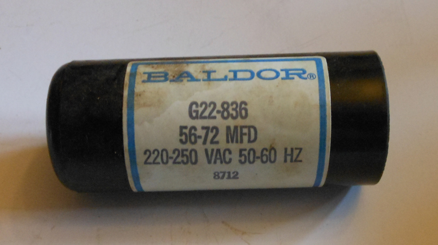 Capacitor Start 56-72Μf 220-250Vac G22-836
